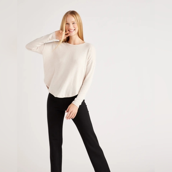 NEW Quince Ultra-Stretch Ponte Straight Leg Pant Black Sz XL - Picture 3 of 10